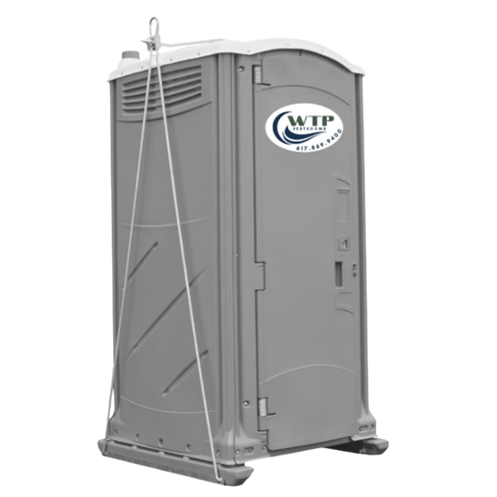 Our standard portable toilet can also be equipped with a heavy-duty crane sling for delivery to and from high-rise construction sites in Boston