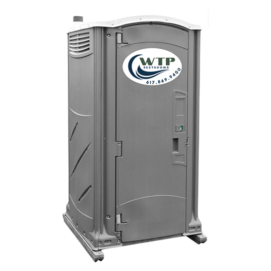 Our luxury portable potty is the same size as our standard porta potty and great for weddings, graduation parties or birthday parties with limited space 