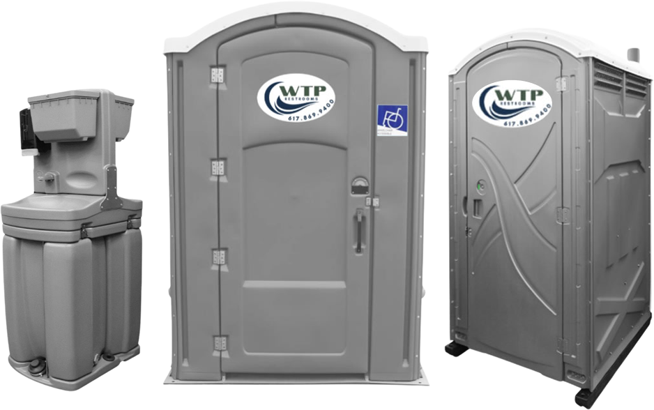 Handwashing stations, wheelchair accessible bathrooms and standard porta potty rentals are some of the portable restroom options offered by WTP Restrooms